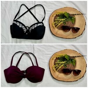 BUNDLE Abercrombie and Fitch Swim Tops 34D - 2 tops